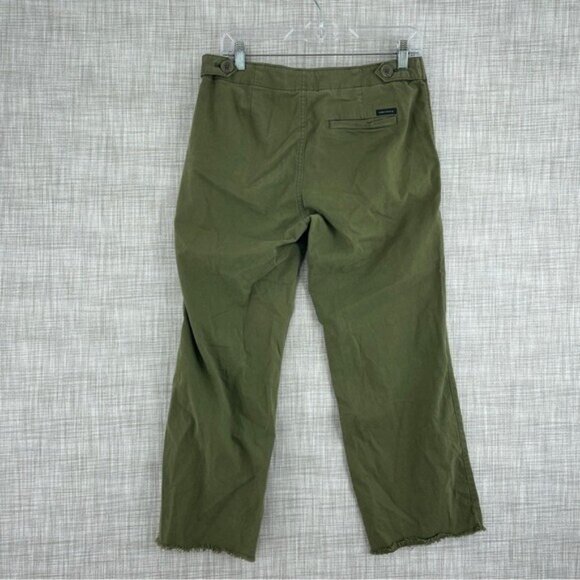 Sanctuary Womens Size 27 raw hem green straight leg pants a1346 - Picture 7 of 11